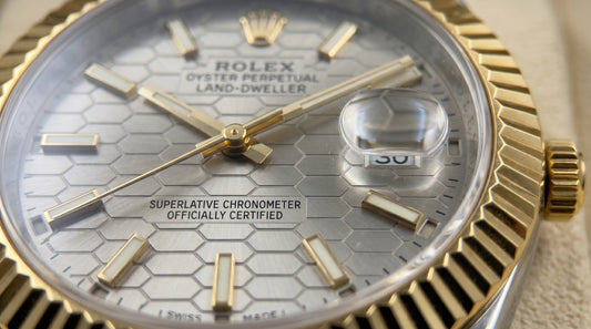 Rollie Land & Dweller Grey Dial - Two Tone Gold & Silver