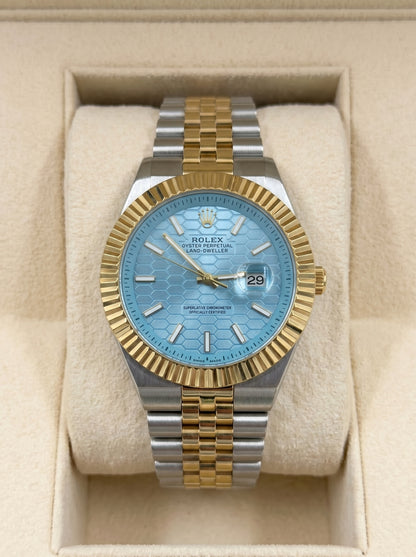 Rollie Land & Dweller Light Blue Dial - Two Tone Gold & Silver