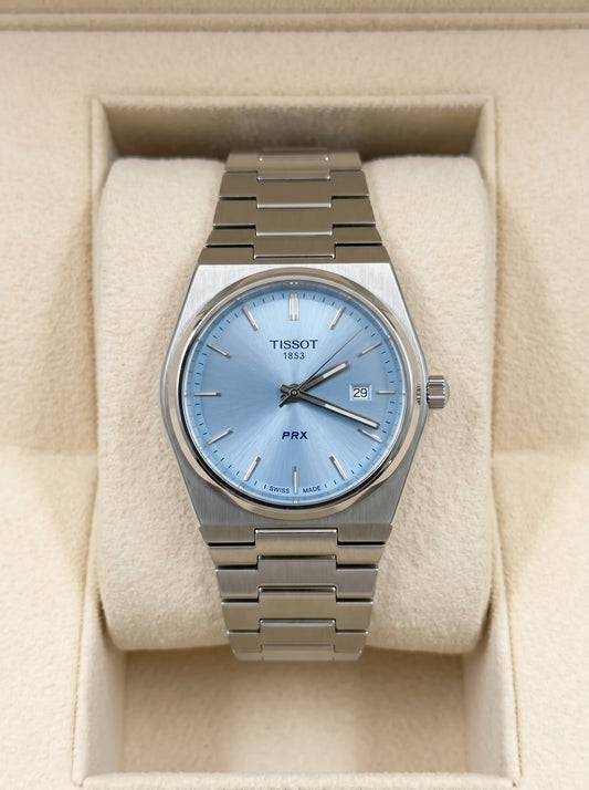 Tisot PRX Powermatic – Ice Blue Dial