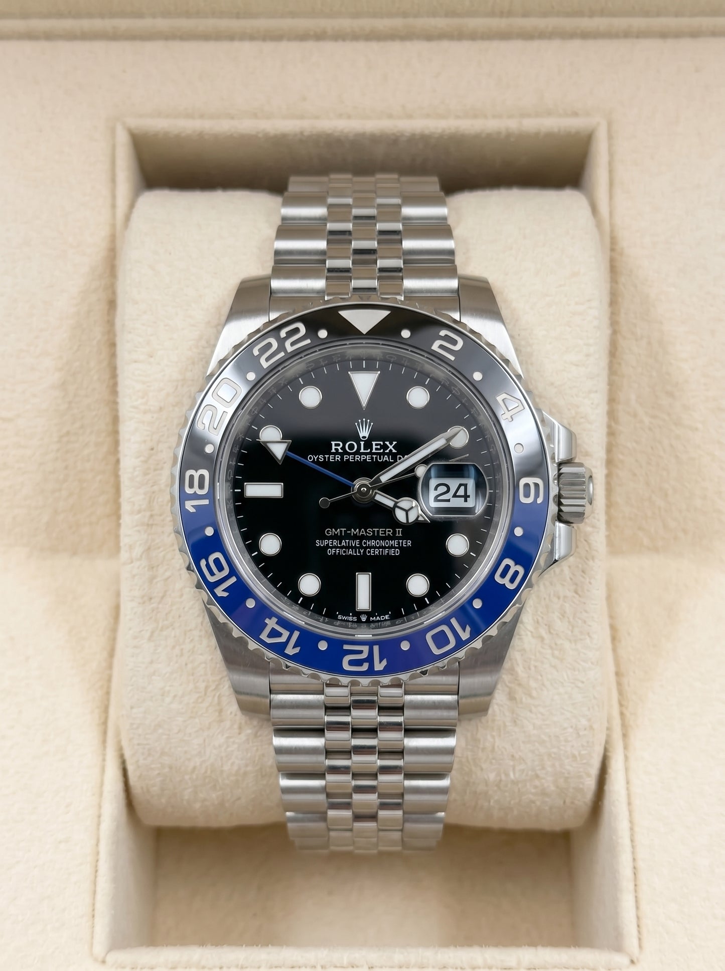 Rollie GMT Master 2 – Black Dial - Blue/Black Bezel