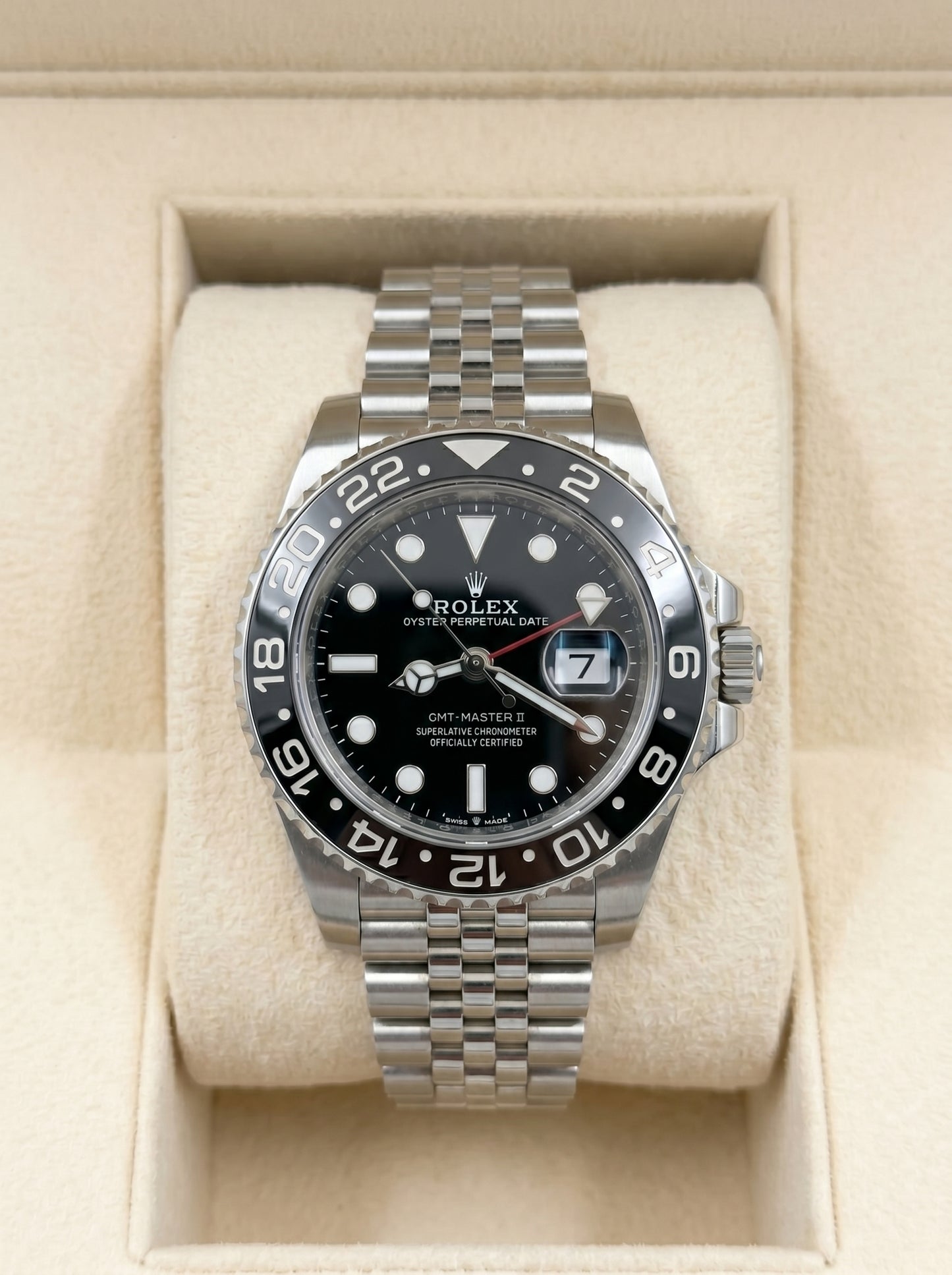 Rollie GMT Master 2 – Black Dial | Silver Steel