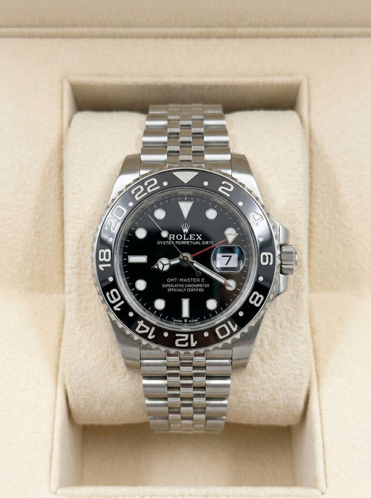 Rollie GMT Master 2 – Black Dial | Silver Steel