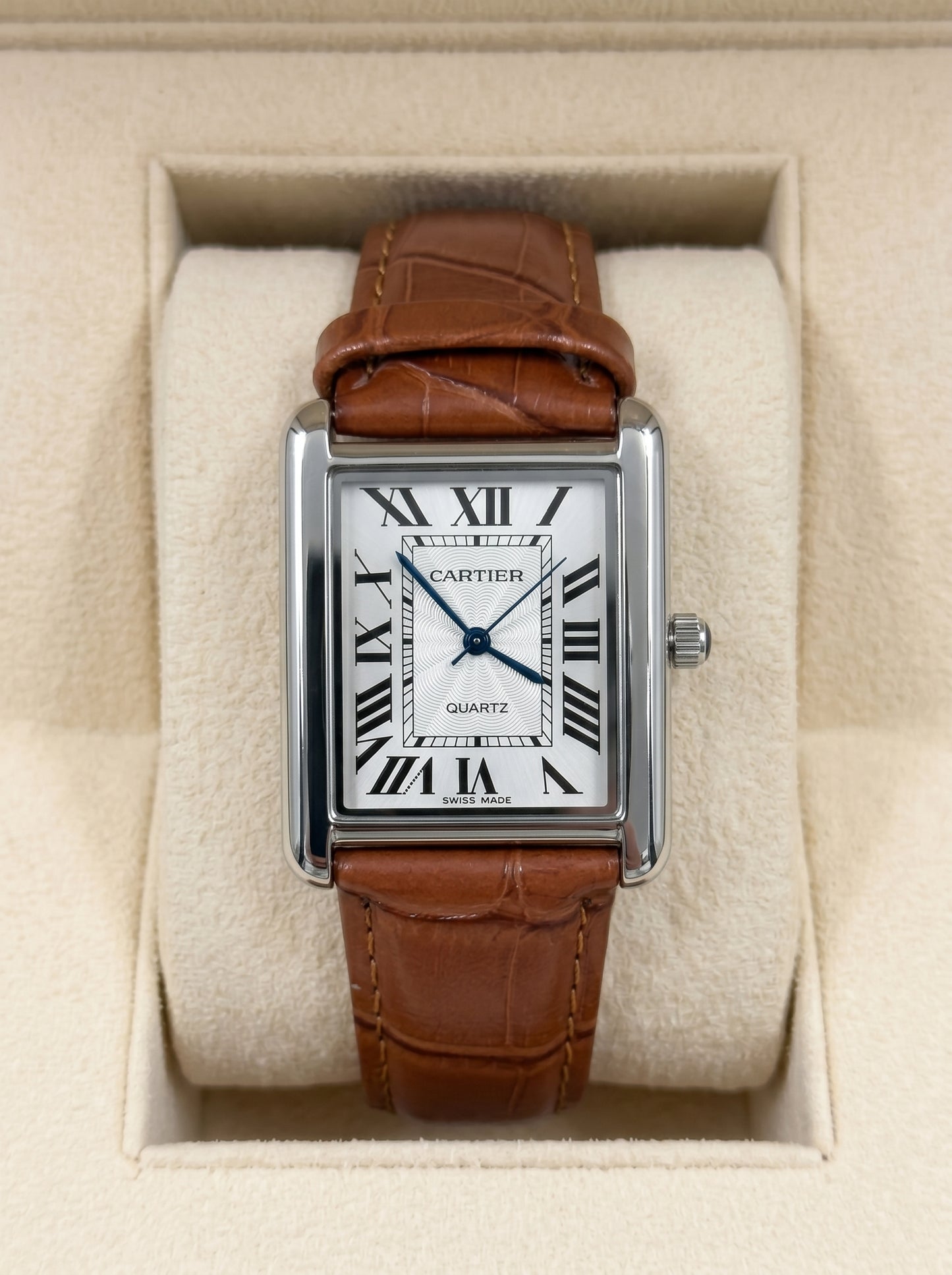 Cartear Tank – Brown Leather Strap