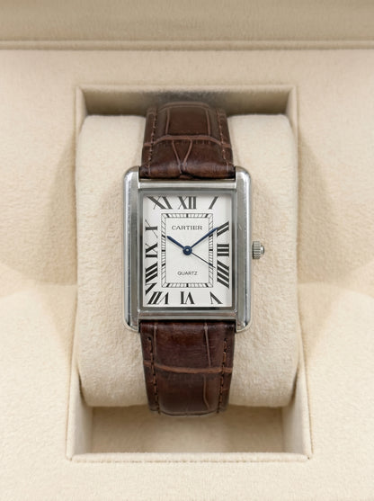 Cartear Tank – Dark Brown Leather Strap