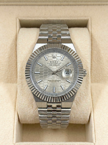 Rollie Land & Dweller Grey Dial - Full Silver Steel