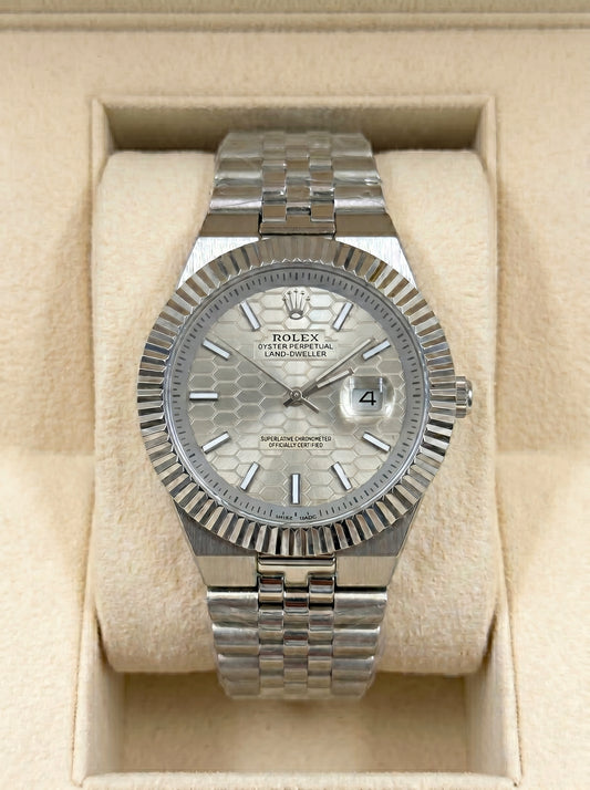 Rollie Land & Dweller Grey Dial - Full Silver Steel