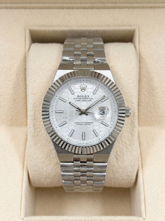 Rollie Land & Dweller Light Grey Dial - Full Silver Steel