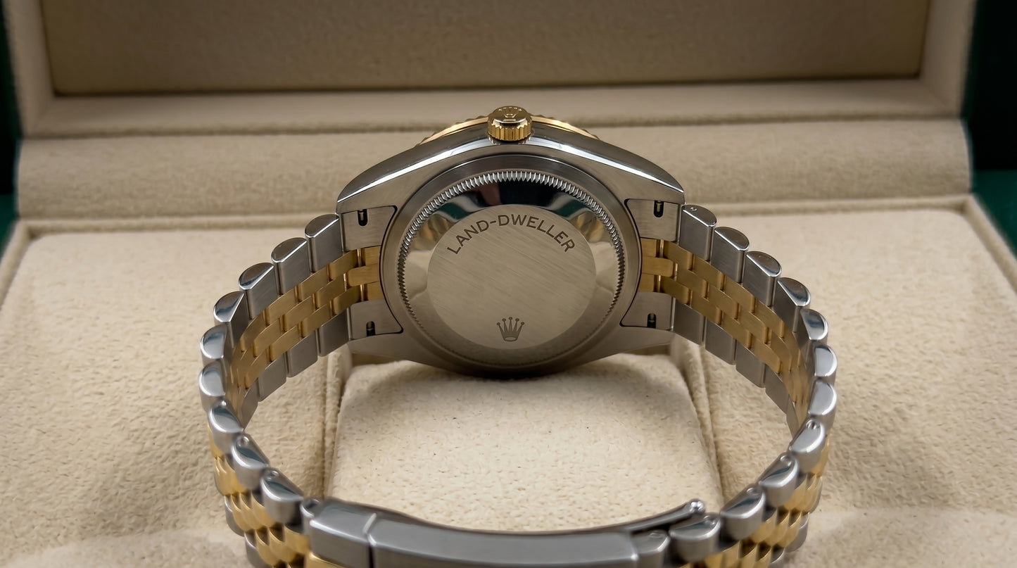Rollie Land & Dweller Grey Dial - Two Tone Gold & Silver