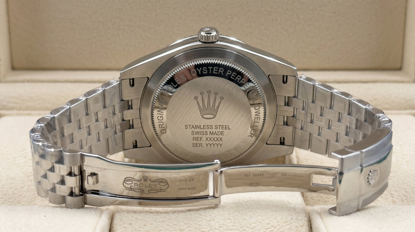 Rollie Land & Dweller Light Grey Dial - Full Silver Steel