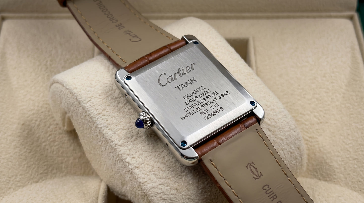 Cartear Tank – Brown Leather Strap