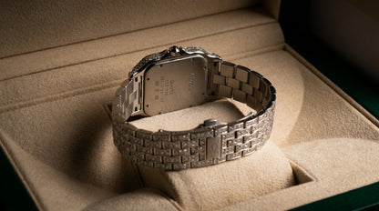 Cartear Iced Stone Diamond - White Dial