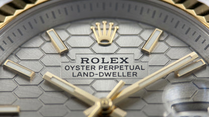 Rollie Land & Dweller Grey Dial - Two Tone Gold & Silver