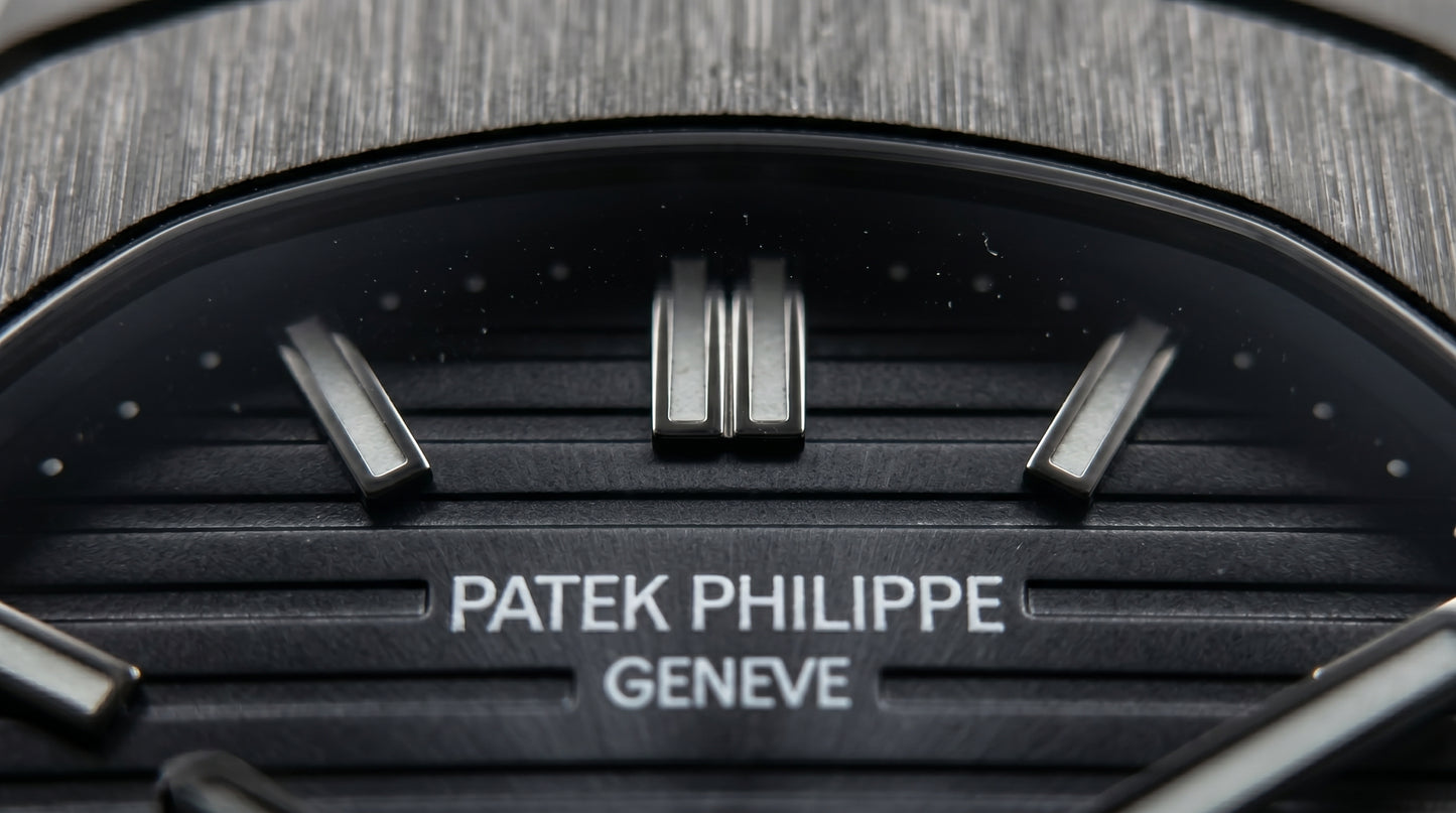 Patek Philippe – Black Dial / Black Steel Chain