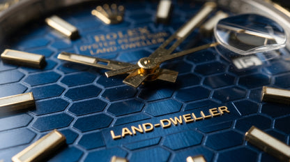 Rollie Land & Dweller Blue Dial - Two Tone Gold & Silver