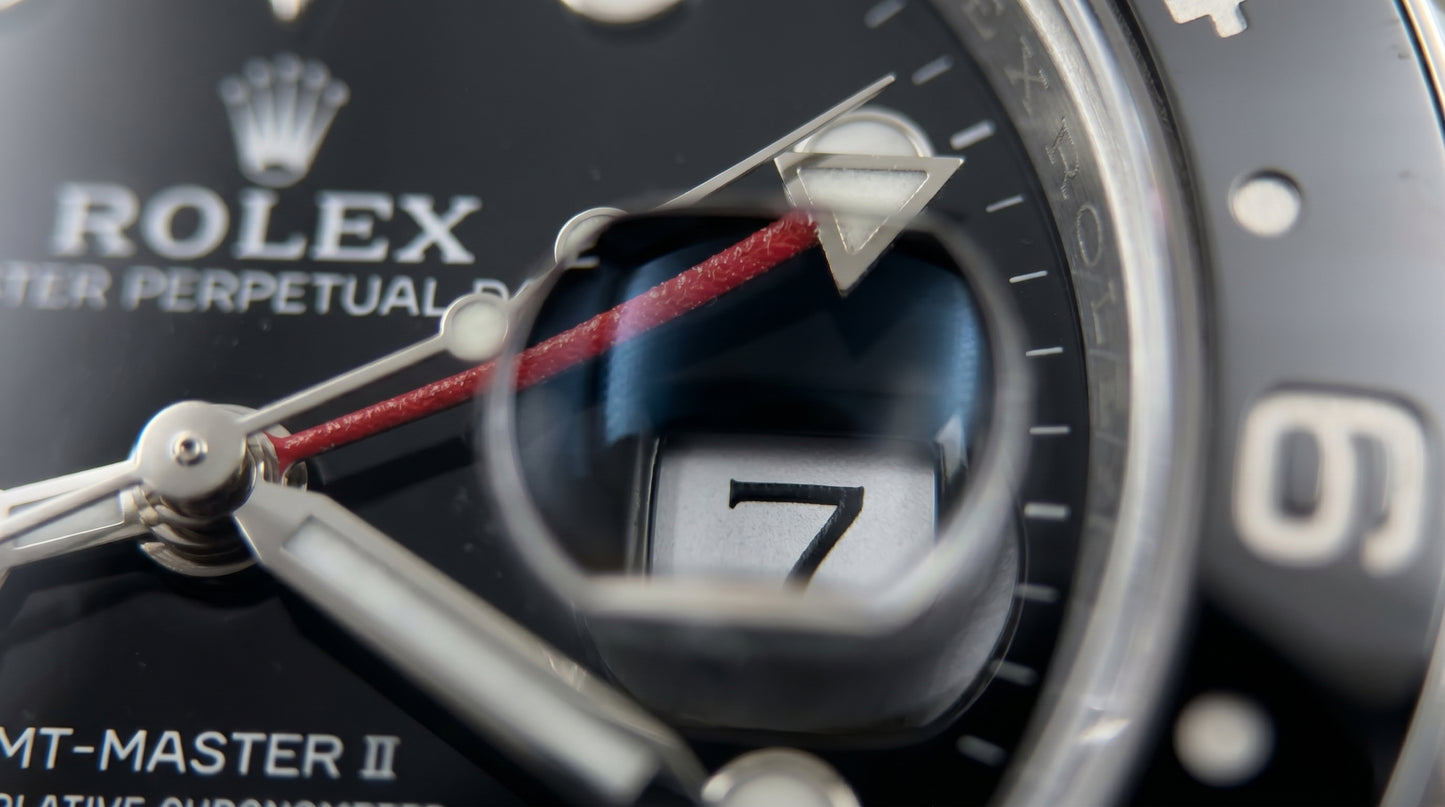 Rollie GMT Master 2 – Black Dial | Silver Steel