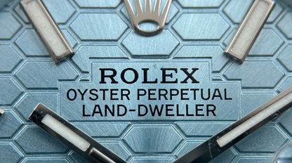 Rollie Land & Dweller Ice Blue Dial - Full Silver Steel