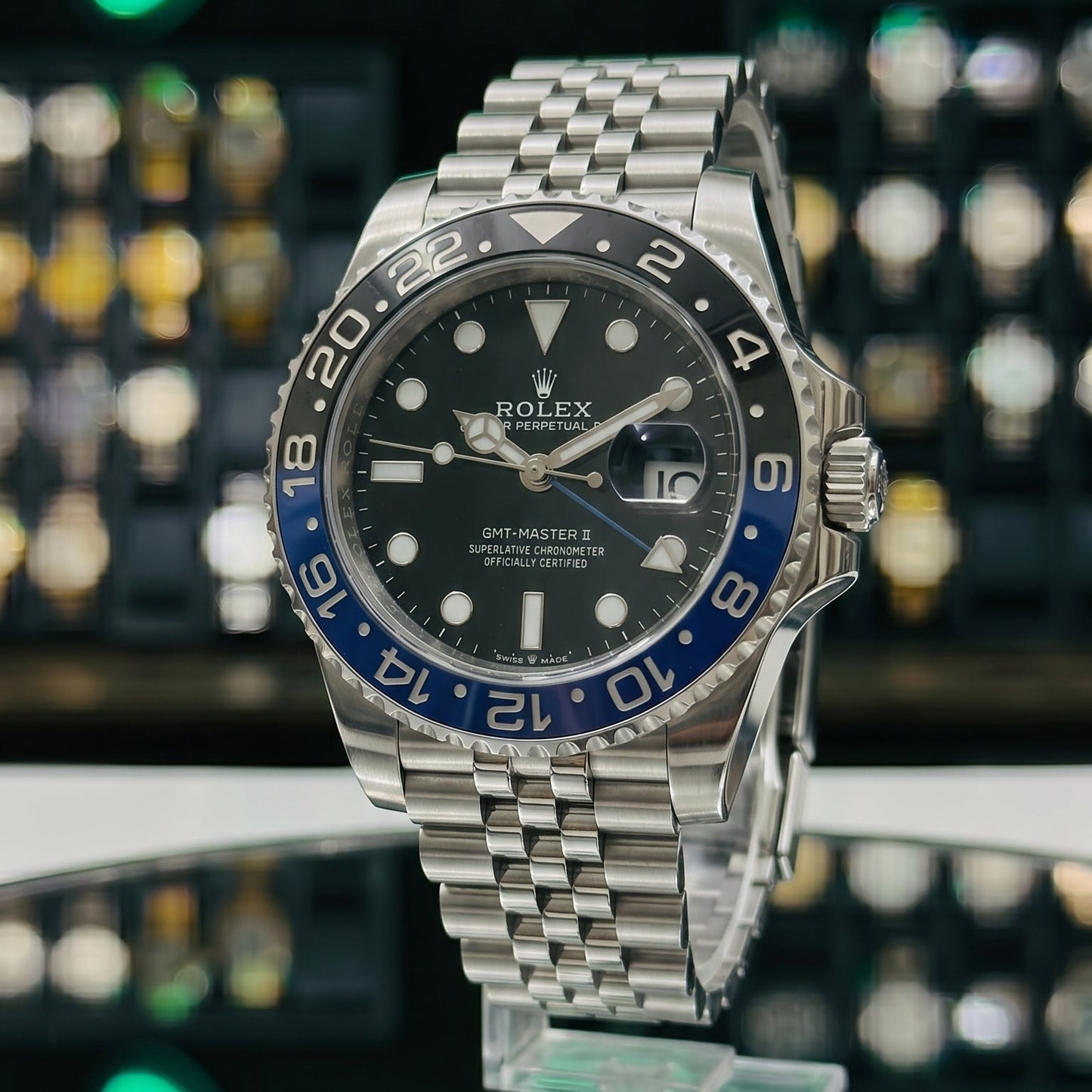 Rollie GMT Master 2 – Black Dial - Blue/Black Bezel