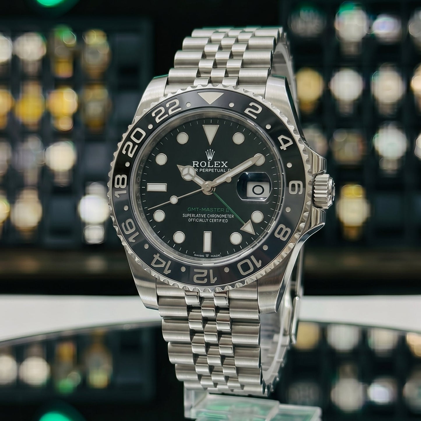 Rollie GMT Master 2 – Black Dial - Black/Grey Bezel