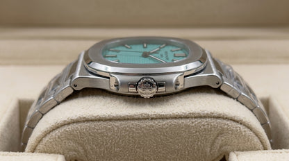 Patek Philippe – Mint Green Dial / Silver Steel Chain