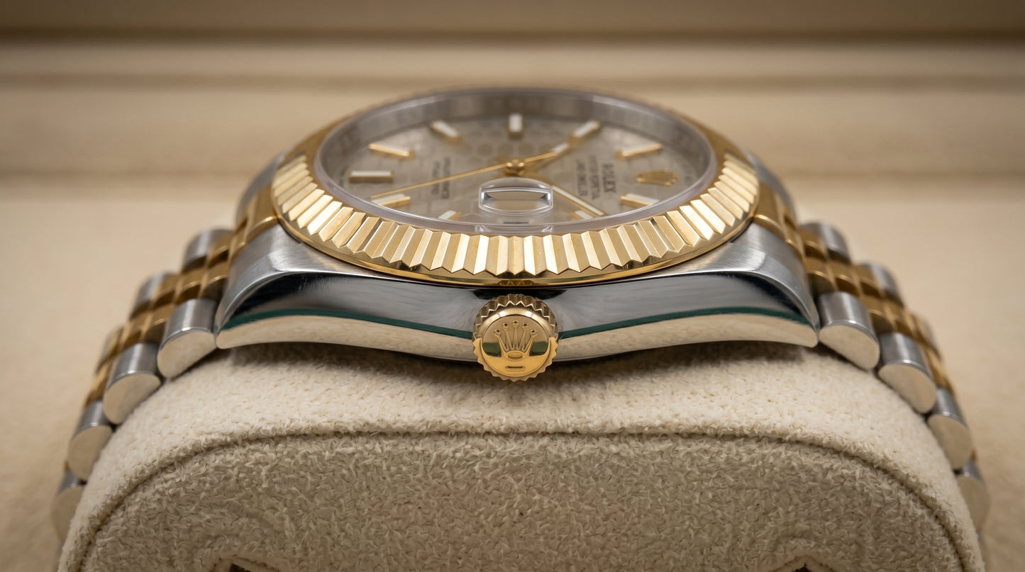 Rollie Land & Dweller Grey Dial - Two Tone Gold & Silver