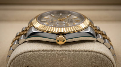 Rollie Land & Dweller Grey Dial - Two Tone Gold & Silver