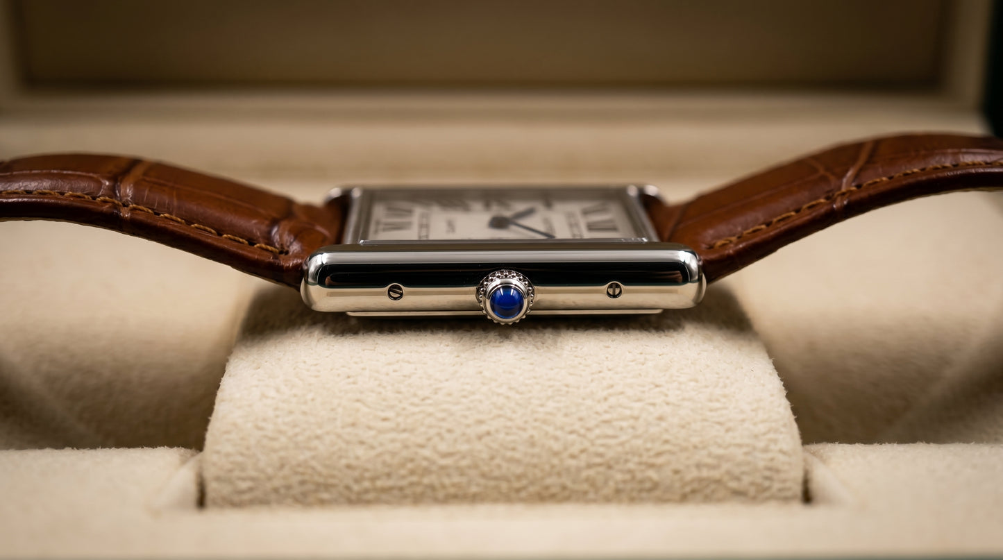Cartear Tank – Brown Leather Strap