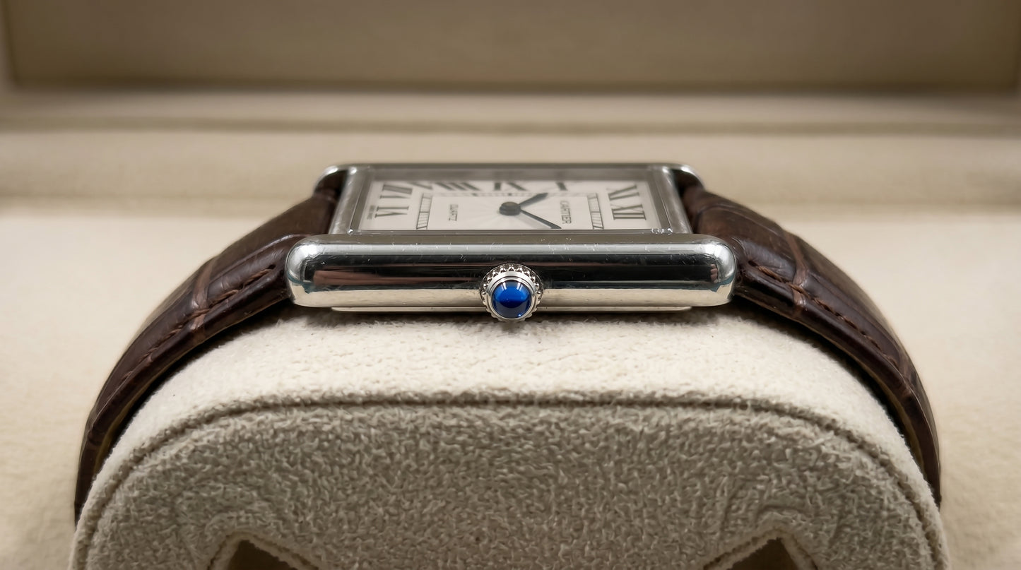 Cartear Tank – Dark Brown Leather Strap