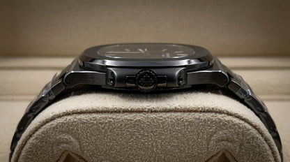 Patek Philippe – Black Dial / Black Steel Chain