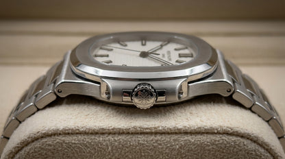 Patek Philippe – White Dial / Silver Steel Chain