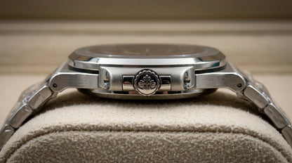 Patek Philippe – Red Dial / Silver Steel Chain