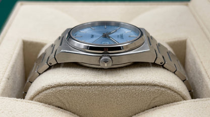 Tisot PRX Powermatic – Ice Blue Dial