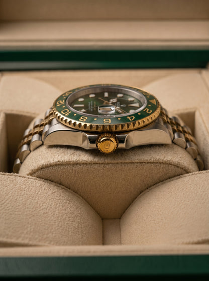 Rollie GMT Master 2 - Green Dial – Two Tone Gold & Steel