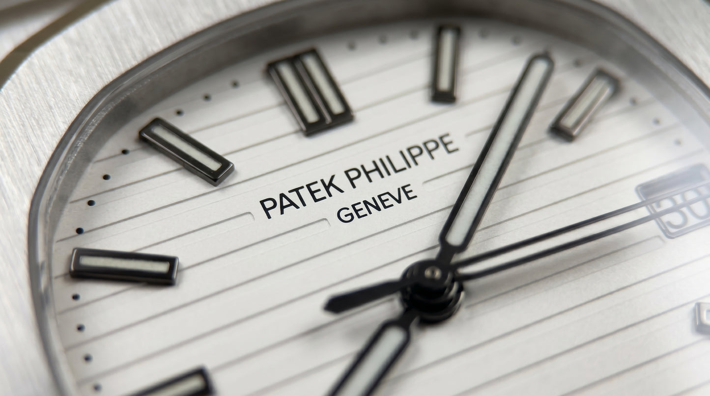 Patek Philippe – White Dial / Silver Steel Chain