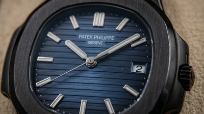 Patek Philippe – Blue Dial / Black Steel Chain